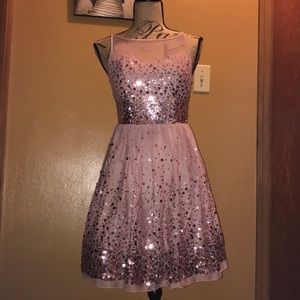 Short pink prom dress
